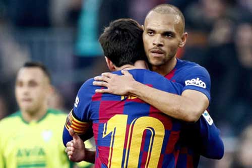 Braithwaite, từ 'lính cứu hỏa' đến trụ cột của Barca