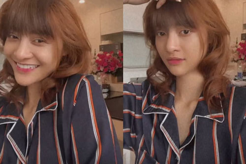 Á hậu Kiều Loan 'lột xác' ngoạn mục khi bất ngờ gia nhập 'hội chị em cắt tóc mái'