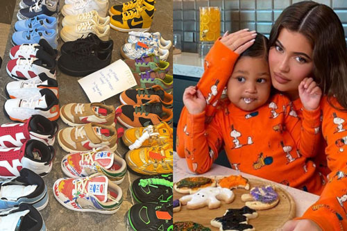 Nữ tỷ phú Kylie Jenner khoe BST giày hiệu của con gái: Mới tập đi đã có cả tủ, đếm sơ sơ tầm... 70 triệu chứ mấy?