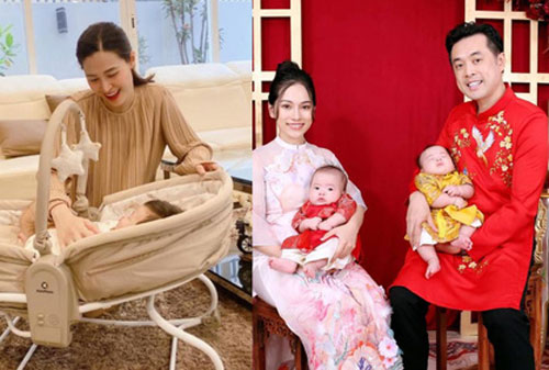 Đông Nhi chia sẻ ảnh bên con, Dương Khắc Linh - Sara Lưu khoe ảnh gia đình chào Xuân