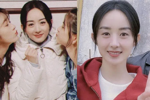 Đồng nghiệp "bắt trọn" nhan sắc của Triệu Lệ Dĩnh tại buổi đóng máy phim mới: "Hack tuổi" đỉnh cao, quyết không lép vế đàn em