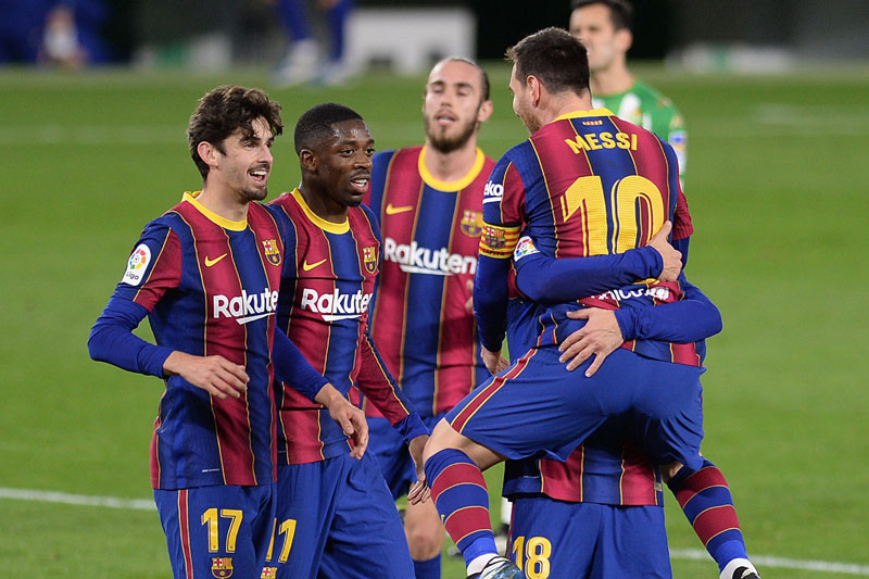 Thắng kịch tính trước Real Betis, Barca đòi lại vị trí thứ 2