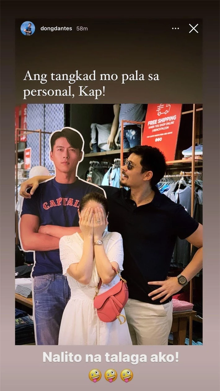 Phản ứng hài hước của chồng “mỹ nhân đẹp nhất Philippines” khi vợ si mê Hyun Bin - Ảnh 1.