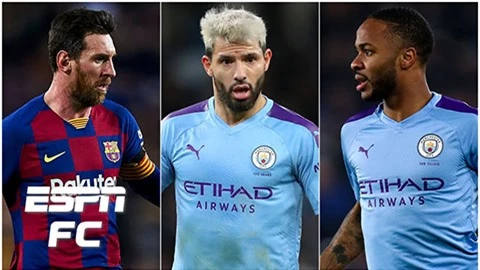 Sterling đạt đến tầm Aguero và Messi trong tay Pep Guardiola