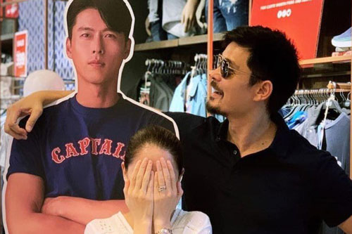 Phản ứng hài hước của chồng “mỹ nhân đẹp nhất Philippines” khi vợ si mê Hyun Bin