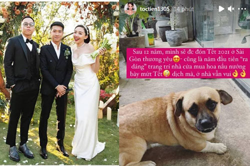 Tóc Tiên tiết lộ sẽ đón Tết ở Sài Gòn sau 12 năm, năm đầu tiên làm vợ đảm trang trí nhà cửa