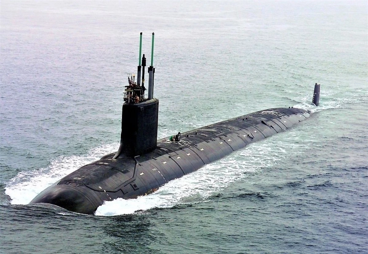 Tàu ngầm chạy bằng năng lượng hạt nhân SSN-774 lớp Virginia của Mỹ. Nguồn: wikipedia.org