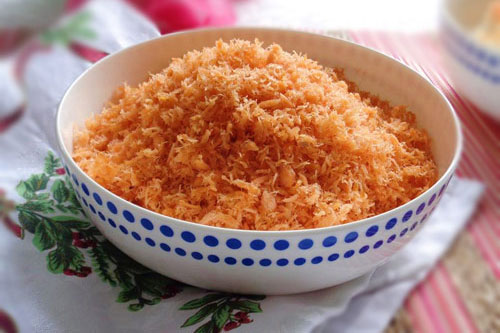 Cách làm ruốc tôm bông mịn cho bé yêu