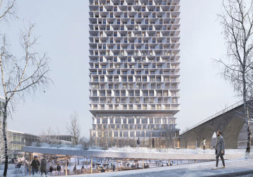 Tòa tháp bằng gỗ cao 85 mét gây sốt