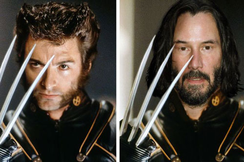 Bất ngờ trước hình ảnh siêu sao "John Wick" Keanu Reeves thủ vai các siêu anh hùng Marvel và DC