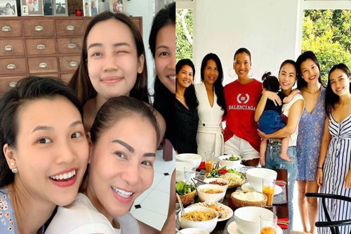 Á hậu Hoàng Oanh hội ngộ cùng Thu Minh ăn uống vui vẻ tại nhà Bằng Lăng