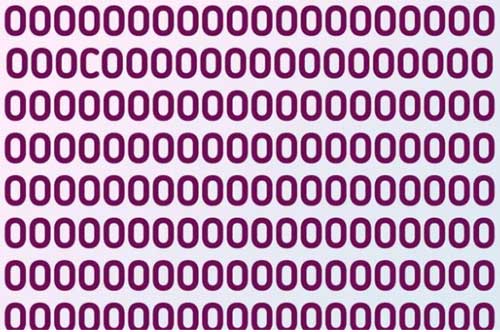 Thách thức thị giác: Trong 3 giây, bạn hãy tìm ra chữ cái khác với chữ O