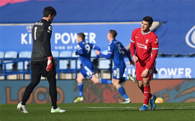 Kết quả Leicester 3-1 Liverpool: Kabak và Alisson sai lầm ...