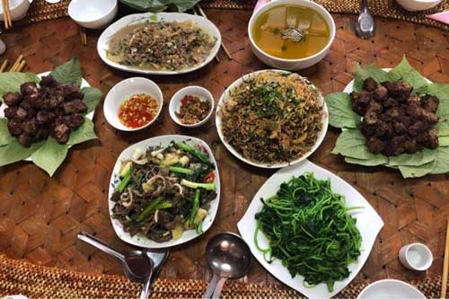 Đậm đà món thịt trâu của đồng bào Thái Tây Bắc