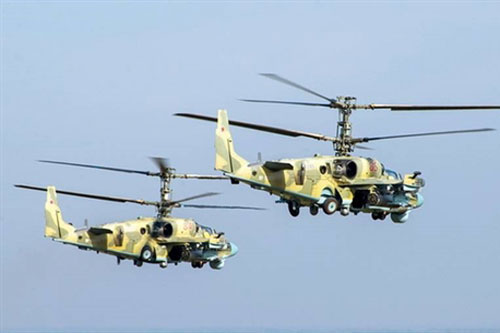 Ukraine lo ngại khi Nga đưa trực thăng Ka-52 tới vùng Rostov