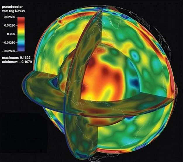 Bản đồ chính xác nhất về bên trong Trái đất