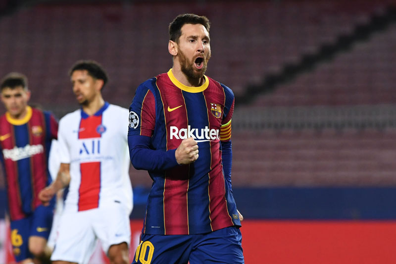 Barcelona thua đậm, Messi vẫn san bằng kỷ lục ở Champions League