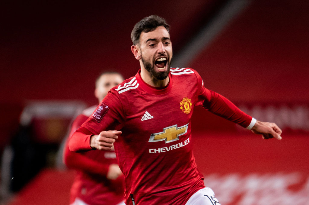 Đội hình tiêu biểu vòng 24 Premier League: Gọi tên Aubameyang, Bruno Fernandes