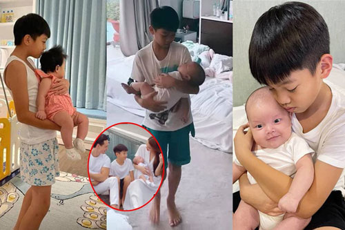 'Tan chảy' trước '1001 khoảnh khắc' Subeo chăm sóc và bồng bế các em khéo léo thế này