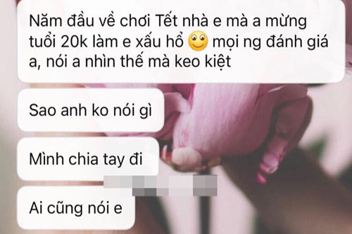 Lì xì cho mỗi cháu nhà người yêu 20 nghìn, chàng trai bị chia tay vì 'anh làm em xấu hổ'