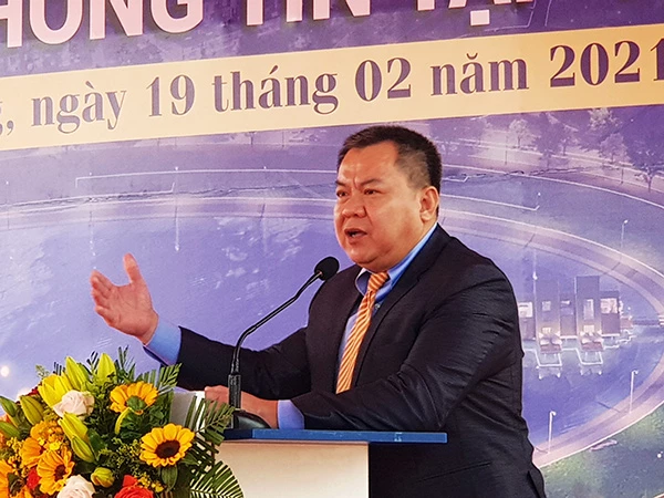Ông Nguyễn Tâm Tiến, Tổng Giám đốc Trungnam Group kiến nghị TP Đà Nẵng sớm giao đất gian đoạn 2 cho Danang IT Park