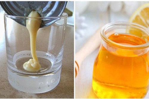 Uống mật ong pha với sữa đặc da trắng bóc miễn chê