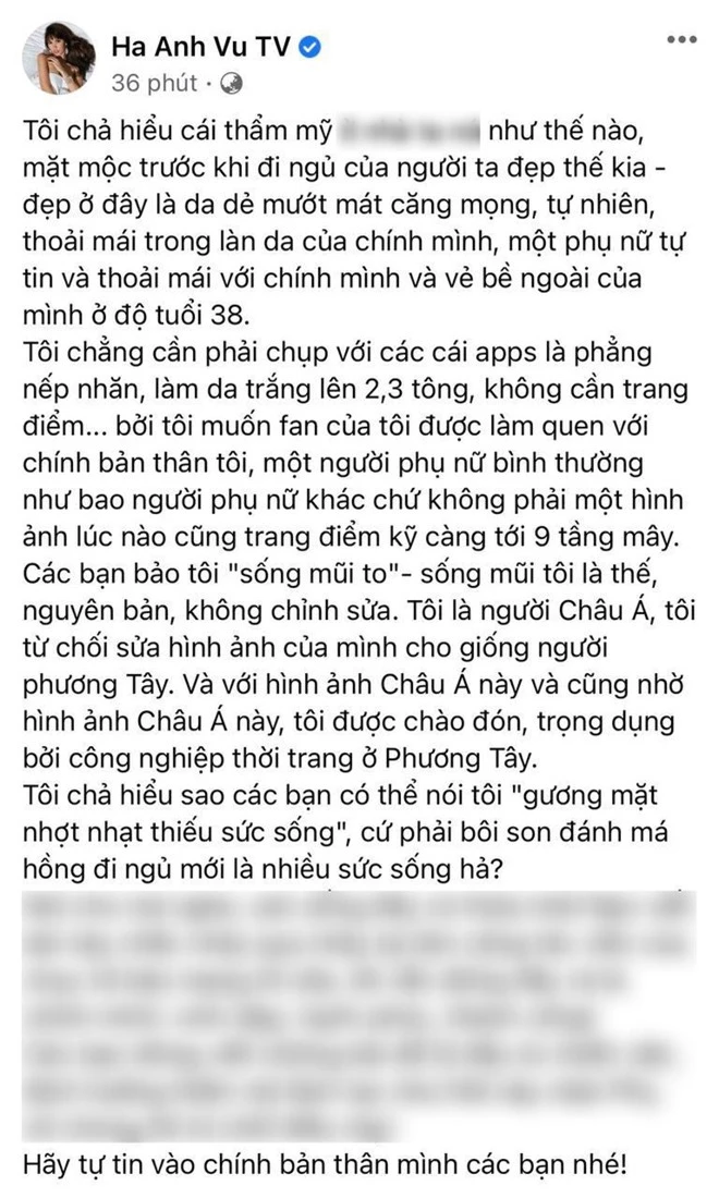 Hà Anh đáp trả căng đét vì bị chê mặt mộc kém xinh, bức xúc lên tiếng chuyện “dao kéo” phần mũi - Ảnh 3.