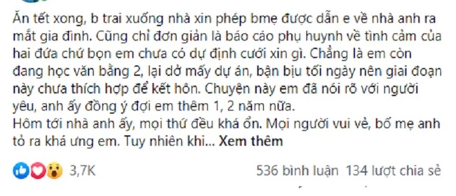 Vừa dẫn bạn gái về ra mắt đã tuyên bố &quot;cứ thế mà làm&quot; song tình huống ngay sau đó lại khiến anh tê tái, &quot;rút lời&quot; không kịp - Ảnh 1.