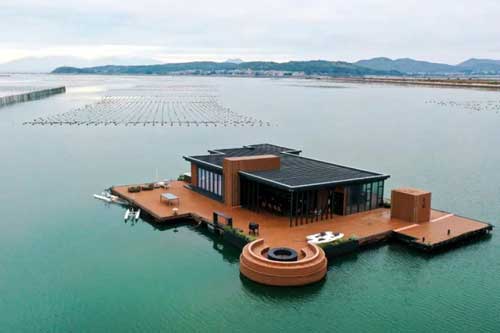 Ngắm biệt thự nổi 600m2 độc nhất vô nhị trên biển