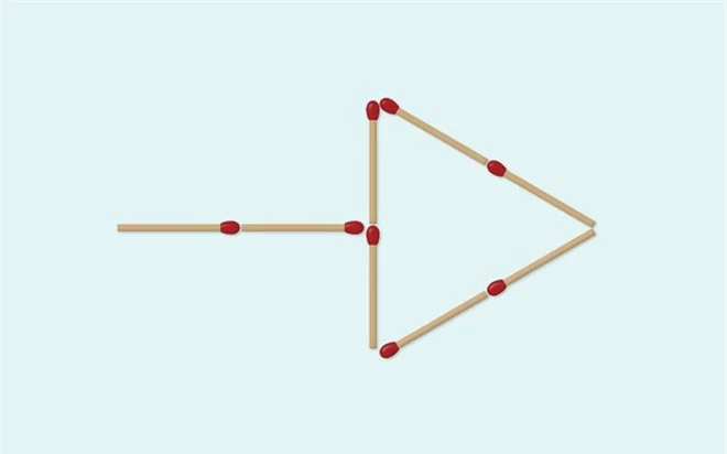 Thách thức trí não 5 giây: Đố bạn di chuyển 4 que diêm để xếp thành 2 hình tam giác - Ảnh 1.