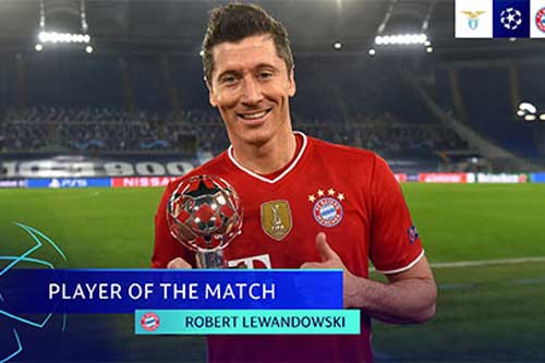 Lewandowski vươn lên Top 3 chân sút vĩ đại nhất lịch sử Champions League