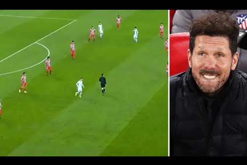 Atletico bị chế giễu vì dùng đội hình 6-3-1 trước Chelsea