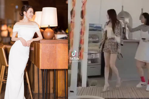 Nhã Phương khoe thần thái đúng chuẩn 'Phó chủ tịch', còn tranh thủ khoe luôn đôi chân dài nuột nà