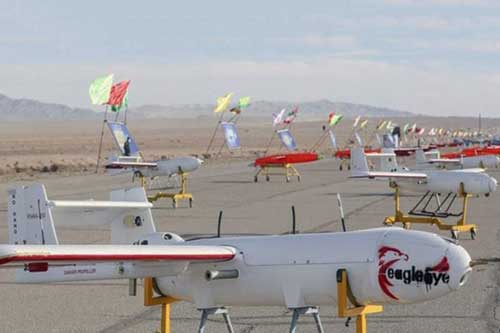 Choáng với đội hình máy bay không người lái khủng của Iran