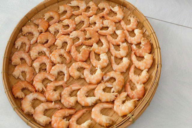 Làm món tôm khô tuyệt ngon, lên màu đỏ đẹp