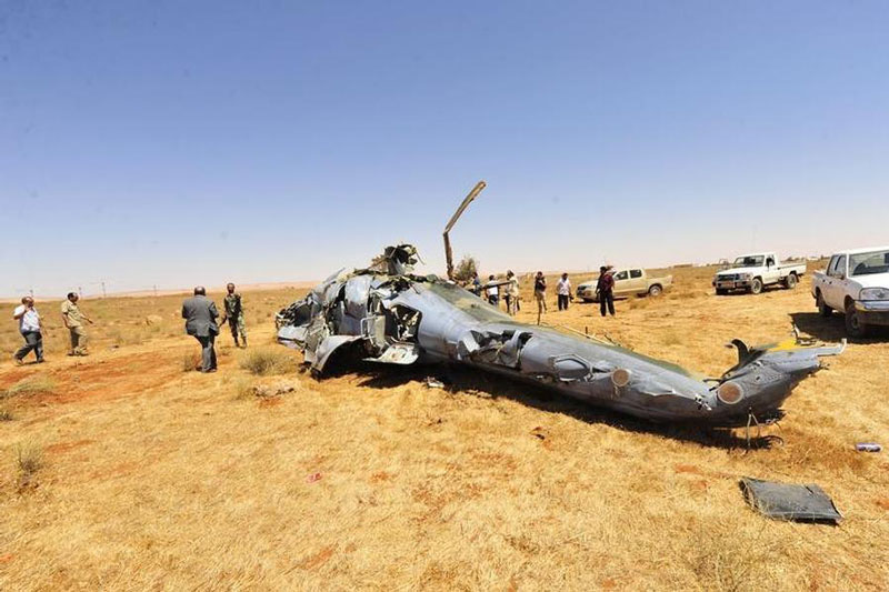 Trực thăng Mi-35 của Nga bị rơi ở Syria