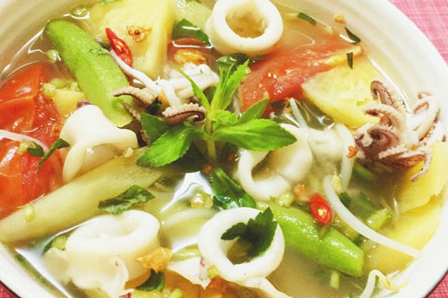 Cách nấu canh tôm mực thơm ngon bổ dưỡng ai ăn cũng yêu thích