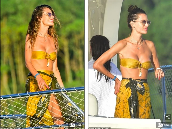 Siêu mẫu Alessandra Ambrosio mặc bikini quây khoe vòng 1 nóng bỏng - ảnh 2