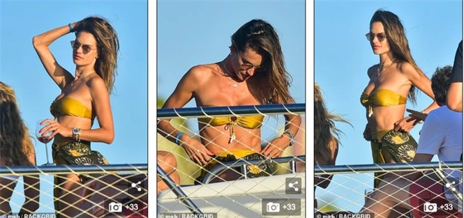 Siêu mẫu Alessandra Ambrosio mặc bikini quây khoe vòng 1 nóng bỏng - ảnh 3