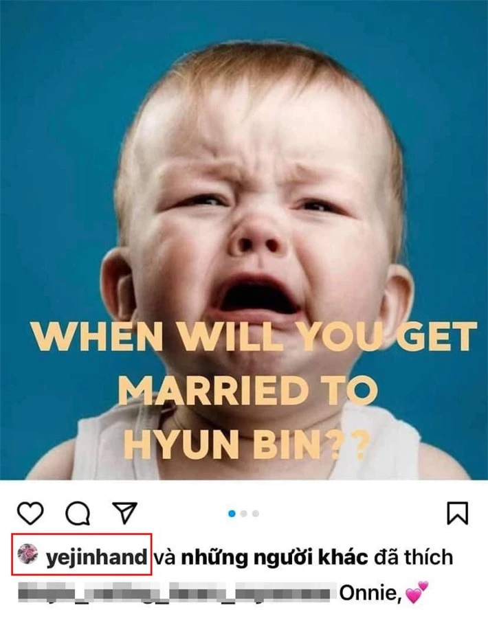 Son Ye Jin có động thái liên quan tới chuyện kết hôn cùng Hyun Bin? - Ảnh 1.