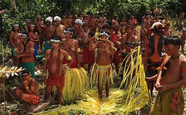Tập tục kỳ lạ của bộ tộc sống biệt lập trong rừng sâu Amazon - Ảnh 2.
