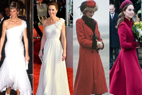 Công nương Anh Kate có bắt chước cách ăn mặc của mẹ chồng là Công nương Diana?