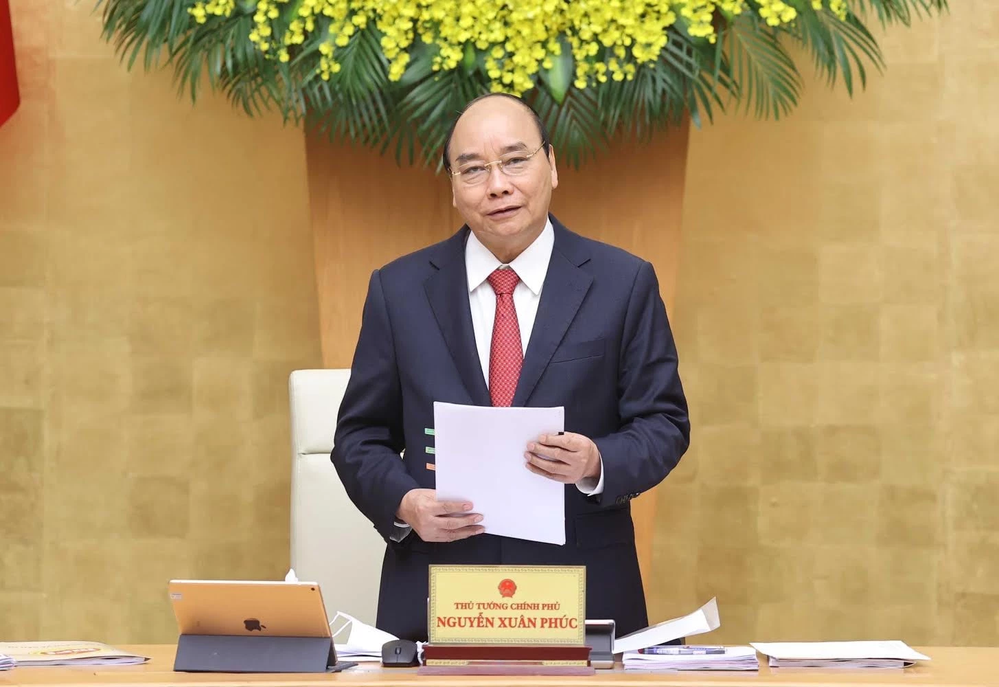 Thủ tướng Chính phủ Nguyễn Xuân Phúc phát biểu kết luận phiên học.