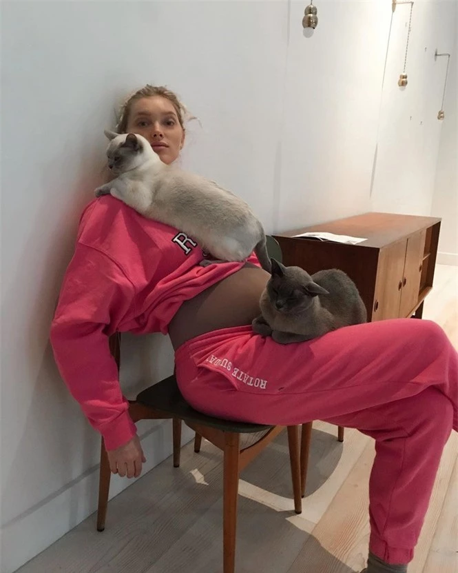 'Búp bê Thụy Điển' Elsa Hosk mang bầu lớn vẫn quá đỗi gợi cảm - ảnh 4