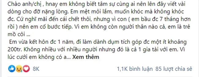 Chồng vay 100 triệu để "làm ăn", vợ phát hiện sự thật kinh hoàng về việc mà anh ta thực hiện, mặc kệ lời đe dọa, cô nhất quyết viết đơn ly hôn dù đang bầu 7 tháng - Ảnh 1. Chồng vay 100 triệu để "làm ăn", vợ phát hiện sự thật kinh hoàng về việc mà anh ta thực hiện, mặc kệ lời đe dọa, cô nhất quyết viết đơn ly hôn dù đang bầu 7 tháng - Ảnh 1.