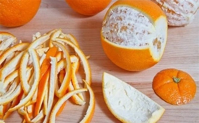 Tác dụng chữa bệnh không ngờ từ những thứ vứt đi của quả cam