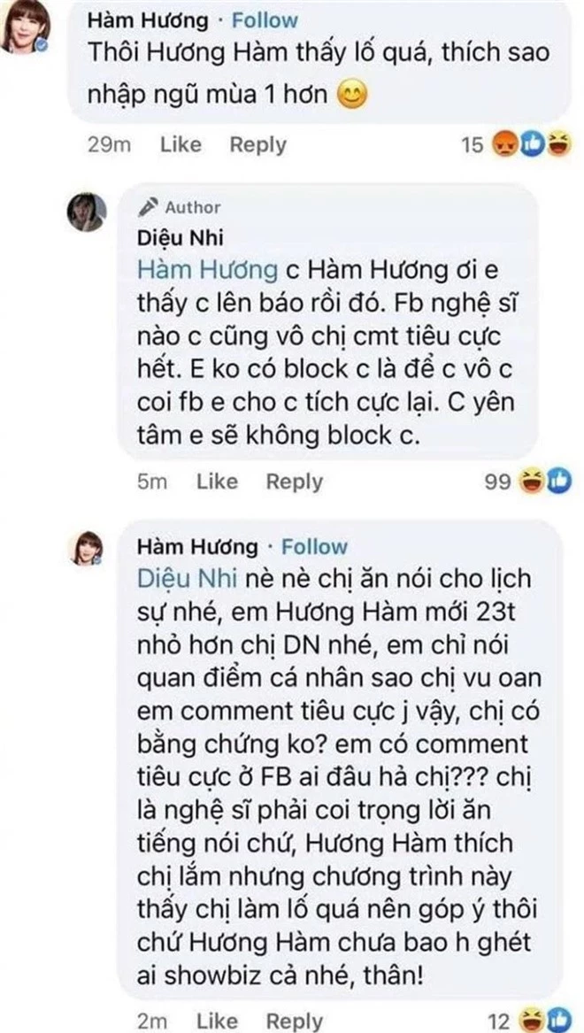 Thánh comment dạo Hàm Hương ghé thăm dàn Sao Nhập Ngũ: Diệu Nhi bị dọa kiện, Nam Thư - Kỳ Duyên đáp trả đanh thép - Ảnh 4. Thánh comment dạo Hàm Hương ghé thăm dàn Sao Nhập Ngũ: Diệu Nhi bị dọa kiện, Nam Thư - Kỳ Duyên đáp trả đanh thép - Ảnh 4.
