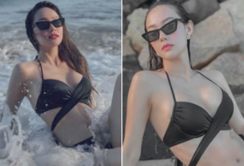 Minh Hằng tung ảnh khoe vẻ "nóng bỏng", nuột nà tuổi 34