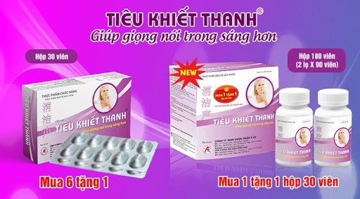 Thực phẩm bảo vệ sức khoẻ Tiêu Khiết Thanh - Giúp giọng nói trong sáng hơn.