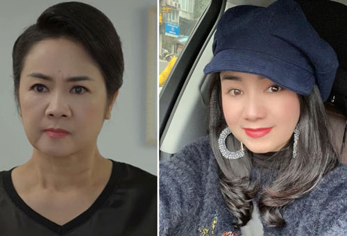 Nhan sắc khác biệt của bà Bạch Cúc phim 'Hướng dương ngược nắng' trên phim và ngoài đời